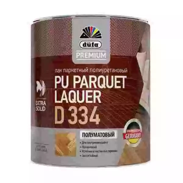 Dufa Premium PU Parquet Laquer D334 Лак паркетный полиуретановый, полуматовый