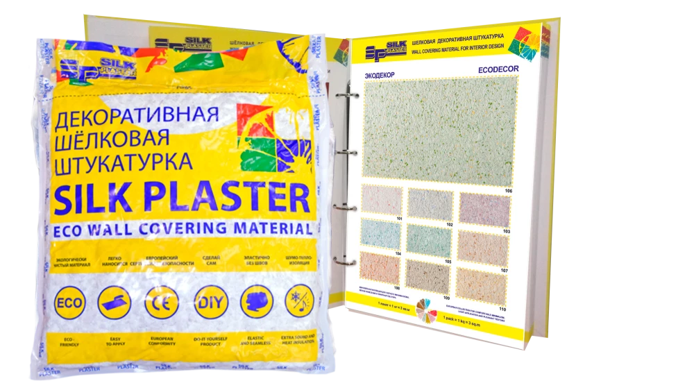 Silk Plaster Ecodecor / Силк Пластер Экодекор жидкие обои (шелковая декоративная штукатурка)