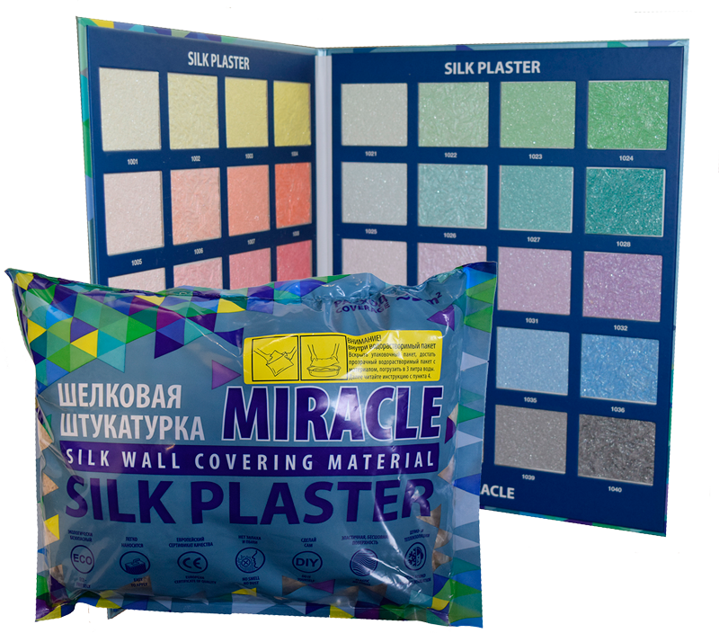 Silk Plaster Miracle / Силк Пластер Миракл жидкие обои (шелковая декоративная штукатурка)