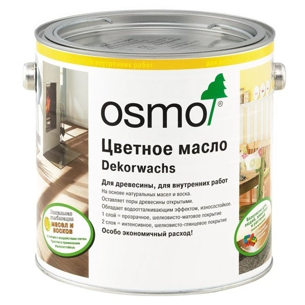 Osmo Dekorwachs Deckend Цветные масла для внутренних работ