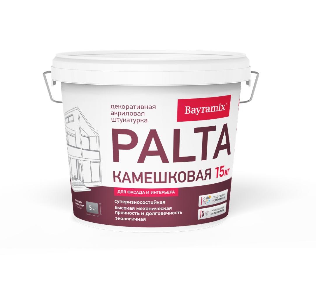 Bayramix Palta Штукатурка декоративная камешковая для фасадных и интерьерных работ