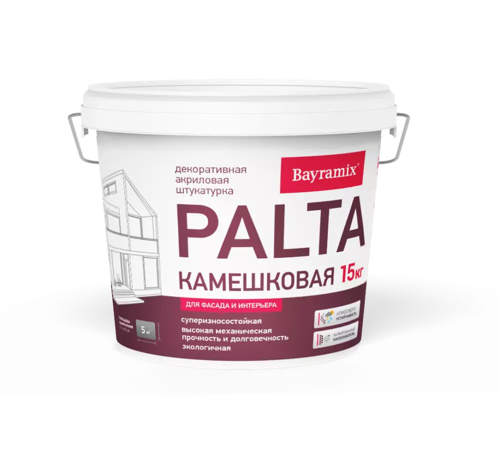 Bayramix Palta Штукатурка декоративная камешковая для фасадных и интерьерных работ