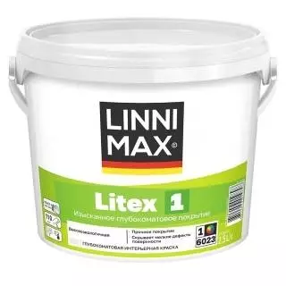 Linnimax Litex 1 Краска водно-дисперсионная для стен и потолков для внутренних работ
