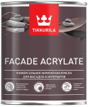Tikkurila Facade Acrylate / Тиккурила Фасад Акрилат краска универсальная акрилатная водно-дисперсионная