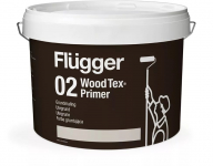 Flugger 02 Wood Tex Primer Paint / Флюггер Вуд Тех Праймер Паинт грунт алкидный на водной основе по дереву, пигментированный