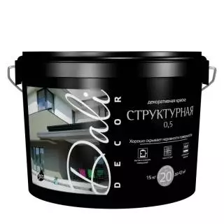 Dali-decor Структурная 0,5 краска декоративная для внутренних и наружных работ