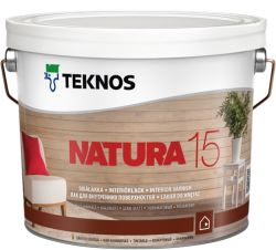 Teknos Natura 15 / Текнос Натура лак акриловый без запаха с усиленной защитой для дерева, полуматовый - купить в интернет-магазине по выгодной цене.