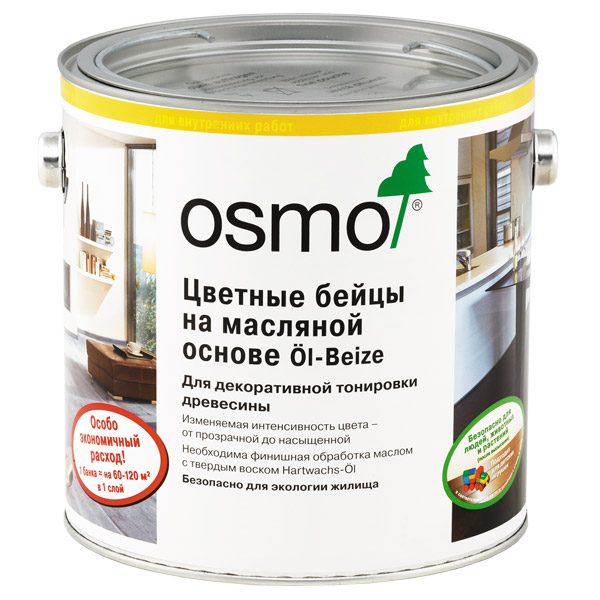 Osmo Öl-Beize Цветные Бейцы, пропитка на масляной основе