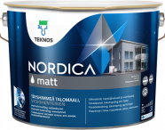 Teknos Nordica Matt / Текнос Нордика Матт краска для наружных работ на водной основе по дереву