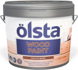 Olsta Wood Paint Краска акриловая для деревянных поверхностей для внутренних и наружных работ Olsta Wood Paint Краска акриловая для деревянных поверхностей для внутренних и наружных работ