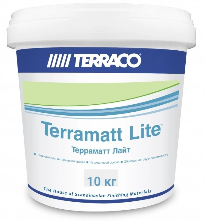 Terraco Terramatt Lite Краска акриловая для стен и потолков, матовая