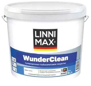 Linnimax WunderClean Краска интерьерная акриловая стойкая для стен