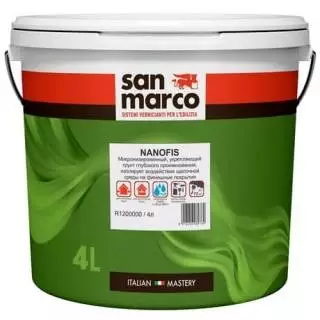 San Marco Nanofis Грунт микронизированный укрепляющий глубокого проникновения для внутренних и наружных работ