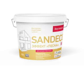 Bayramix Sandeco Краска фактурная с эффектом песка для наружных и внутренних работ
