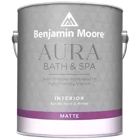 Benjamin Moore Aura 532 Bath & Spa Waterborne Interior Paint Matte Finish / Бенжамин Моор Аура краска самогрунтующуяся для помещений с высокой влажностью, матовая