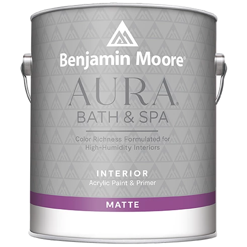 Benjamin Moore Aura 532 Bath & Spa Waterborne Interior Paint Matte Finish / Бенжамин Моор Аура краска самогрунтующуяся для помещений с высокой влажностью, матовая