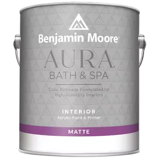 Benjamin Moore Aura 532 Bath & Spa Waterborne Interior Paint Matte Finish / Бенжамин Моор Аура краска самогрунтующуяся для помещений с высокой влажностью, матовая