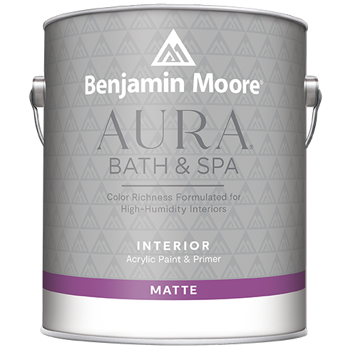 Benjamin Moore Aura 532 Bath & Spa Waterborne Interior Paint Matte Finish / Бенжамин Моор Аура краска самогрунтующуяся для помещений с высокой влажностью, матовая