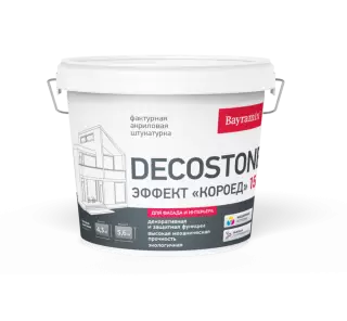 Bayramix Decostone Штукатурка фасадная короед для наружных и внутренних работ