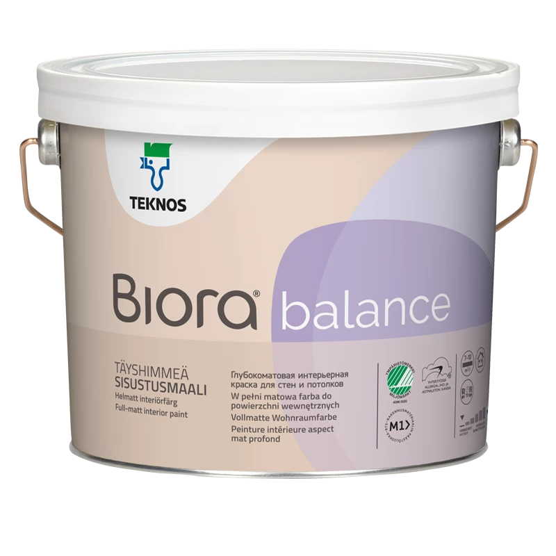 Teknos Biora Balance / Текнос Биора Баланс краска совершенно матовая для внутренней отделки