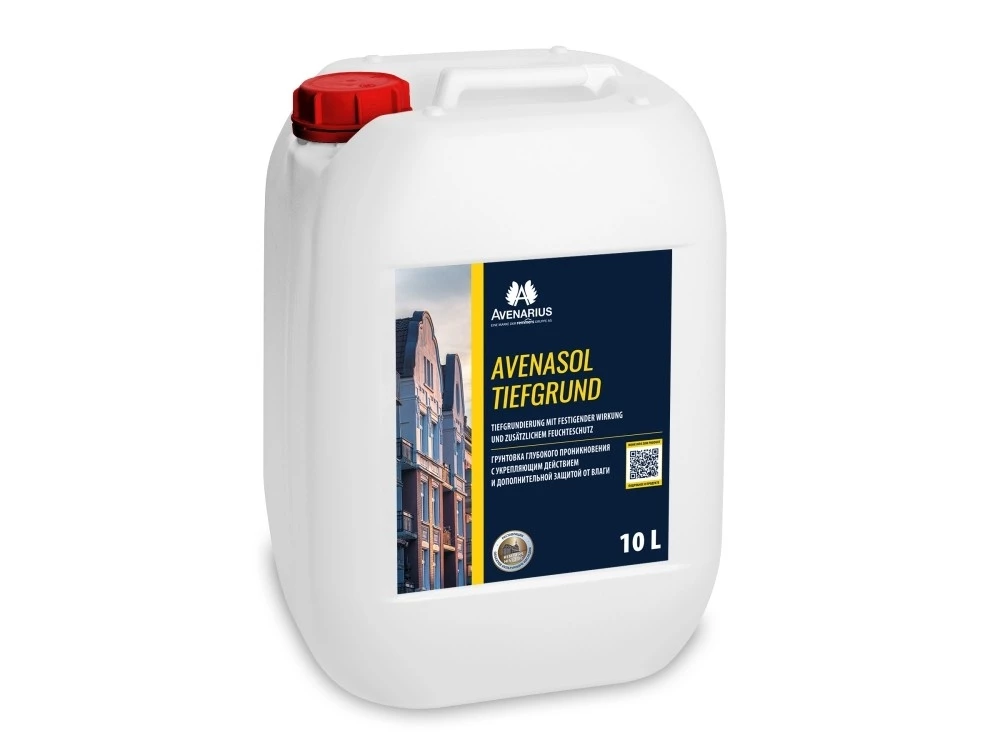 Avenarius Avenasol Tiefgrund Грунтовка глубокого проникновения с укрепляющим действием и дополнительной защитой от влаги