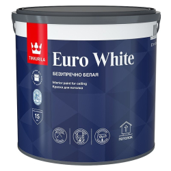 Tikkurila Euro White Безупречный потолок краска для потолка
