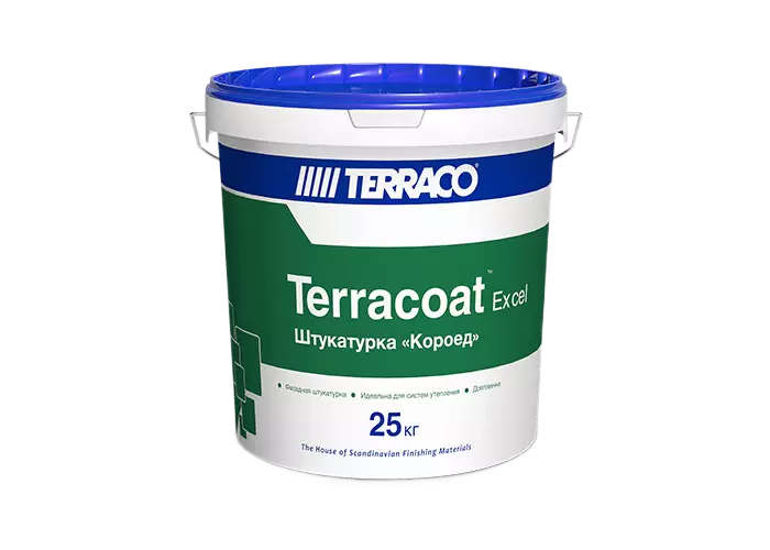 Terraco Terracoat XL Штукатурка фасадная декоративная акриловая, с эффектом "Короед"