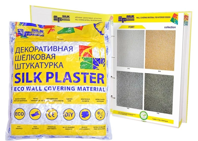 Silk Plaster Fort / Силк Пластер Форт жидкие обои (шелковая декоративная штукатурка)