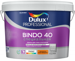 Dulux Bindo 40 Специальная краска для стен и потолков полуглянцевая Dulux Bindo 40 Специальная краска для стен и потолков полуглянцевая