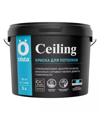 Olsta Ceiling Краска акриловая для потолков глубокоматовая