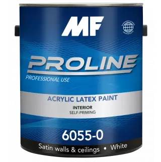MF Paints Proline Blue 6055 Satin Finish Краска акриловая премиум качества для внутренних работ
