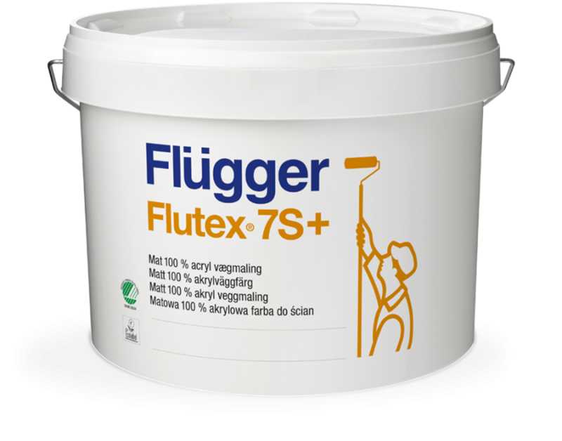 Flugger Flutex 7S+ Краска для стен и потолков для быстрой и качественной окраски