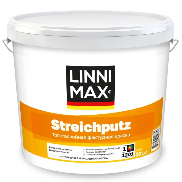 Linnimax Streichputz Краска толстослойная фактурная