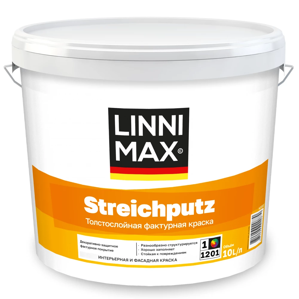Linnimax Streichputz Краска толстослойная фактурная
