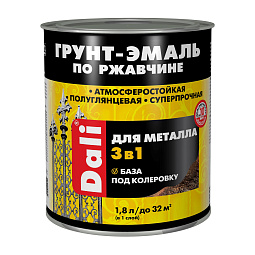 Dali Грунт-эмаль по ржавчине 3 в 1 для внутренних и наружных работ