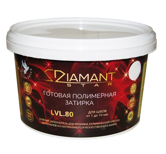 Diamant Star LVL.80 Готовая полимерная затирка с металлизированной добавкой