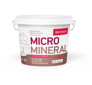 Bayramix Micro Mineral Мраморная штукатурка с мелкой фракцией