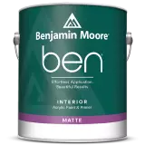 Benjamin Moore Ben W625 Waterborne Interior Paint Flat / Бенжамин Моор Бен краска самогрунтующуяся на водной основе, глубоко матовая