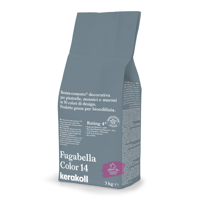 Kerakoll Fugabella Color / Кераколл Фугабелла Колор затирка для керамической плитки, мозаики и мрамора сверхгладкая