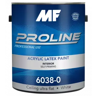 MF Paints Proline Blue 6038 Ultra Flat Краска акриловая латексная самовыравнивающаяся для внутренних работ