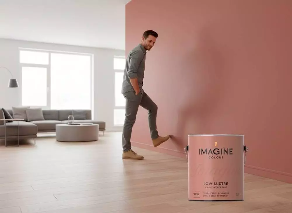 Imagine Colors 118 Low Lustre Scuff краска для внутренних работ экстремально прочная для защиты от пятен и механических повреждений