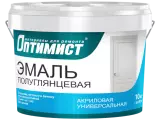 Оптимист Е 305 эмаль полуглянцевая супербелая для наружных и внутренних работ
