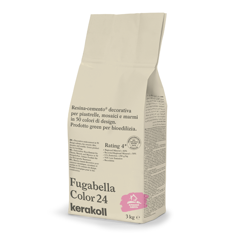Kerakoll Fugabella Color / Кераколл Фугабелла Колор затирка для керамической плитки, мозаики и мрамора сверхгладкая