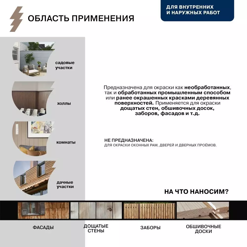 Olsta Wood Paint Краска акриловая для деревянных поверхностей для внутренних и наружных работ