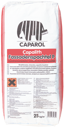 Caparol Capalith Fassadenspachtel P / Капарол Капалитх Фассаденшпатель П шпатлевка порошковая минеральная фасадная