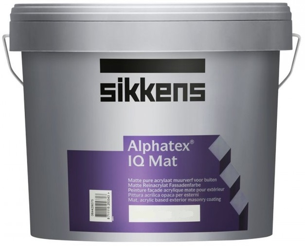 Sikkens Alphatex IQ Mat / Сиккенс Альфатекс АйКью Мат матовая краска с повышенной износостойкостью