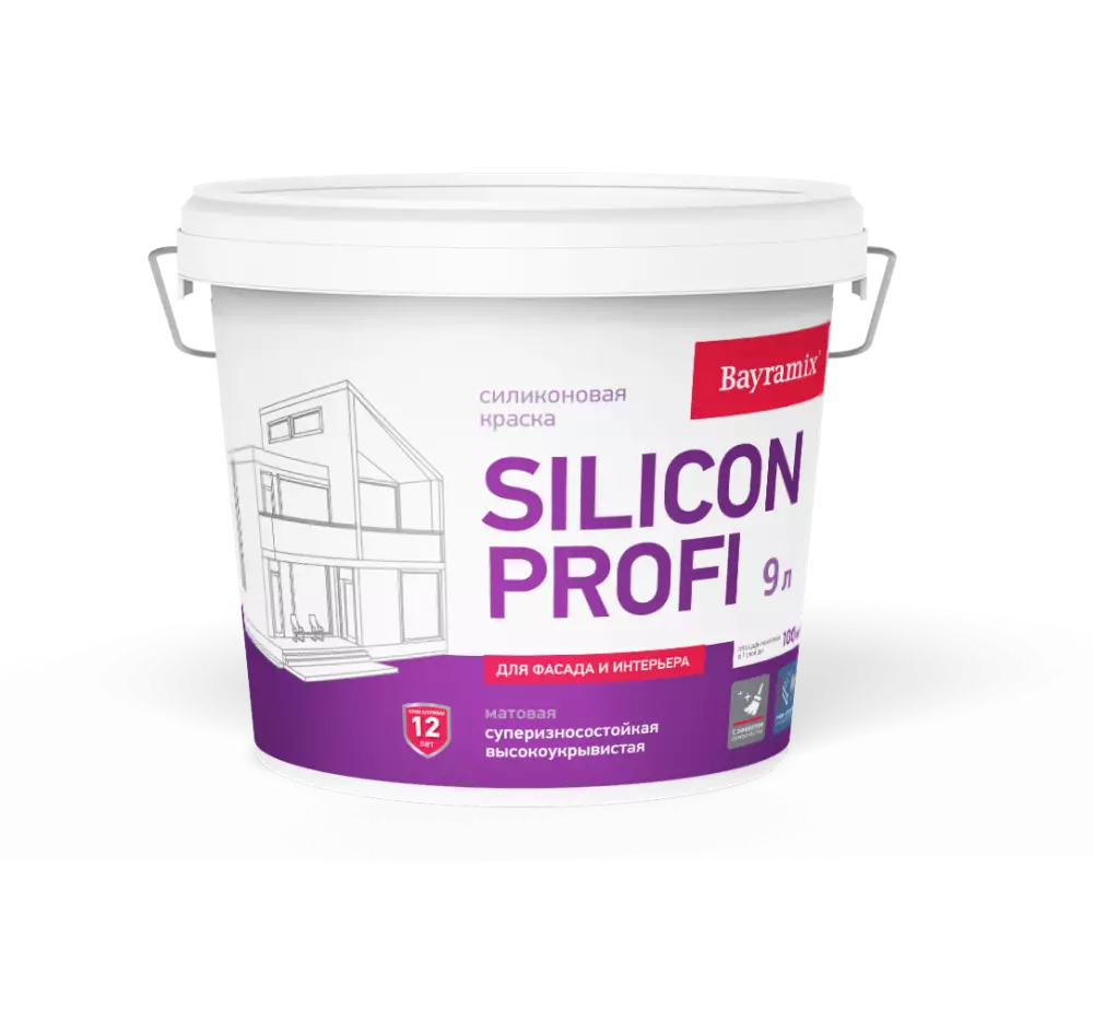 Bayramix Silicon Profi Краска для фасадов силиконовая для поверхностей с высокой эксплуатационной нагрузкой