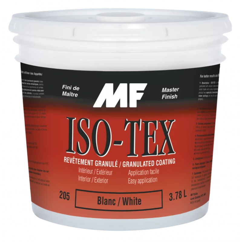 MF Paints ISO-TEX 205 Декоративное текстурное покрытие на основе эмульгированной латексной смолы с добавкой вулканического камня