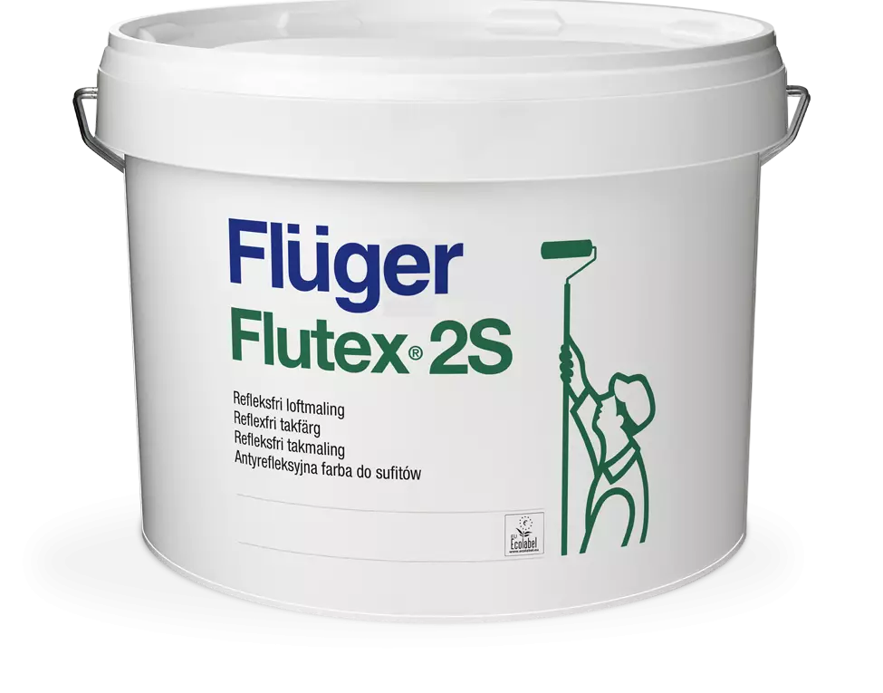 Fluger Flutex 2S Краска для потолка антибликовая, глубокоматовая