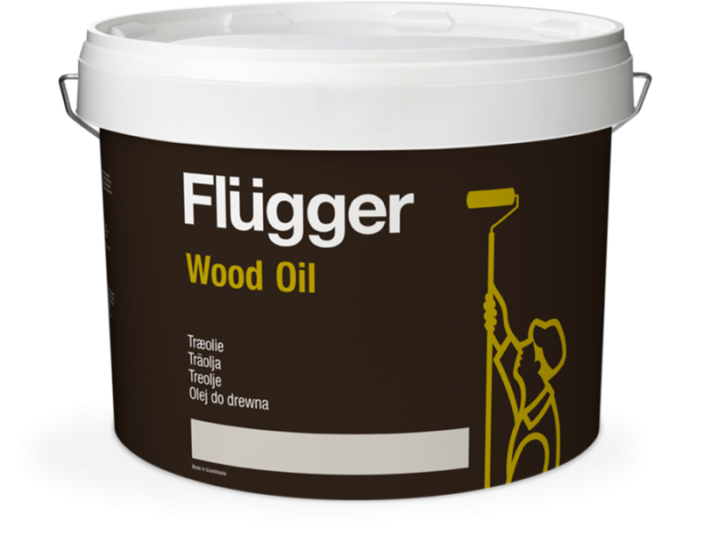 Flugger Wood Oil Масло по дереву на водной основе алкидомодифицированное, предотвращает трещины